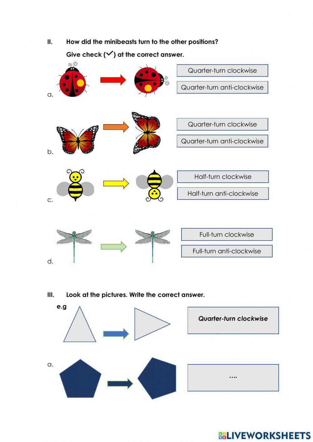 Clockwise and Anti-Clockwise