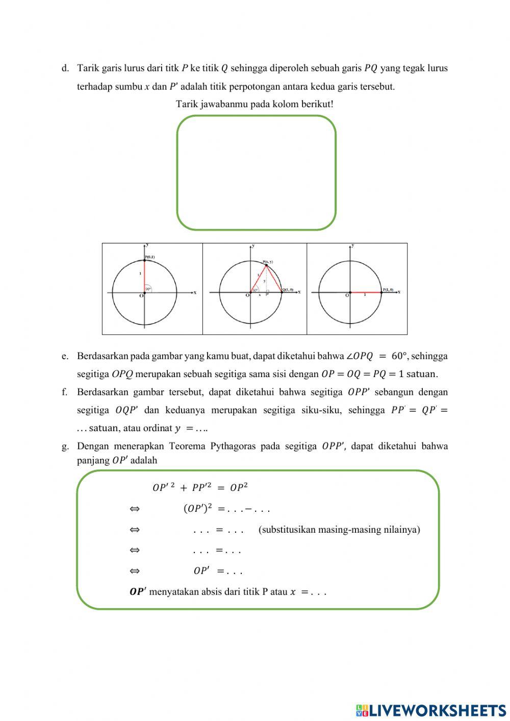Perbandingan Trigonometri Sudut Istimewa