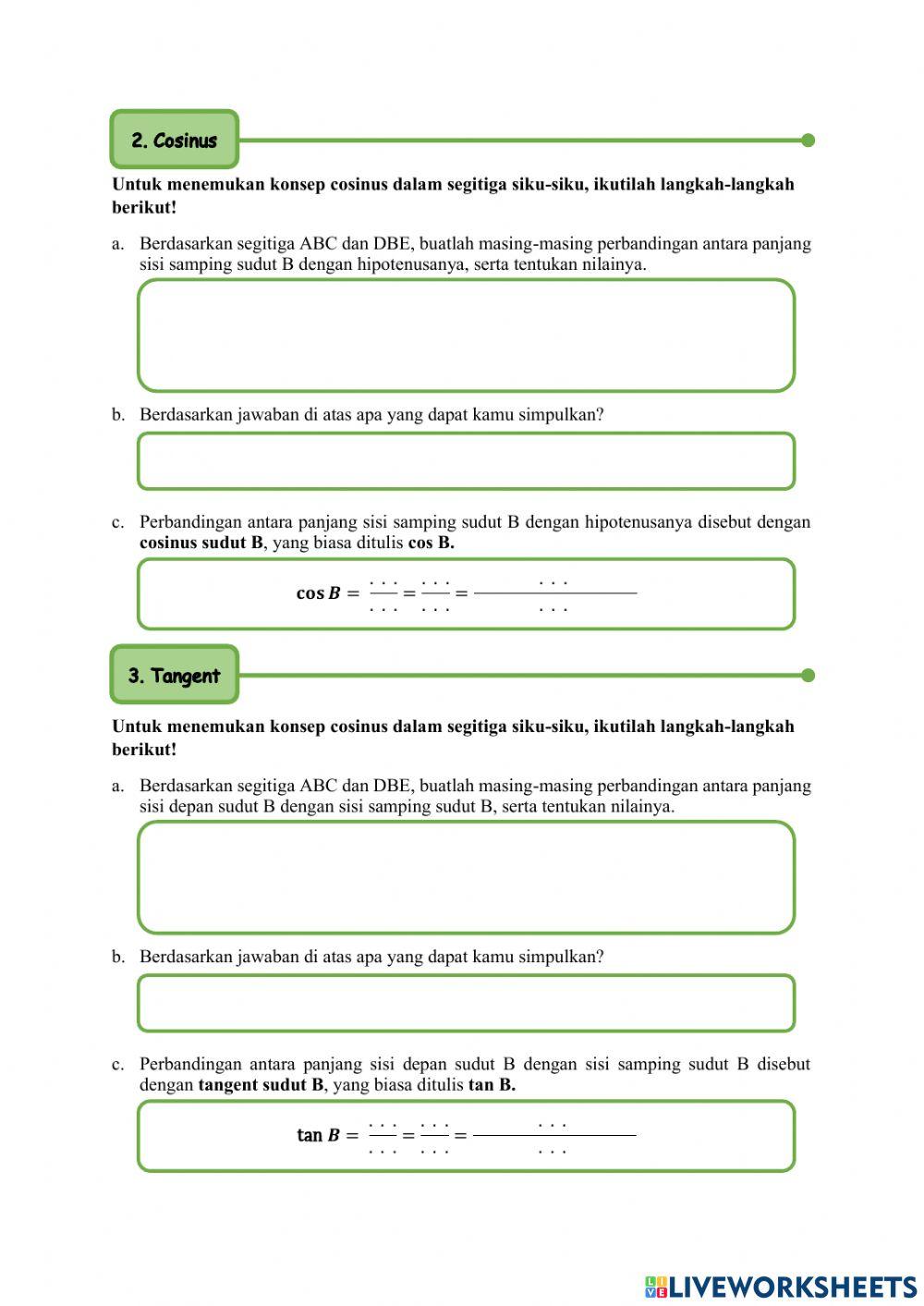 Perbandingan Trigonometri Segitiga Siku-Siku