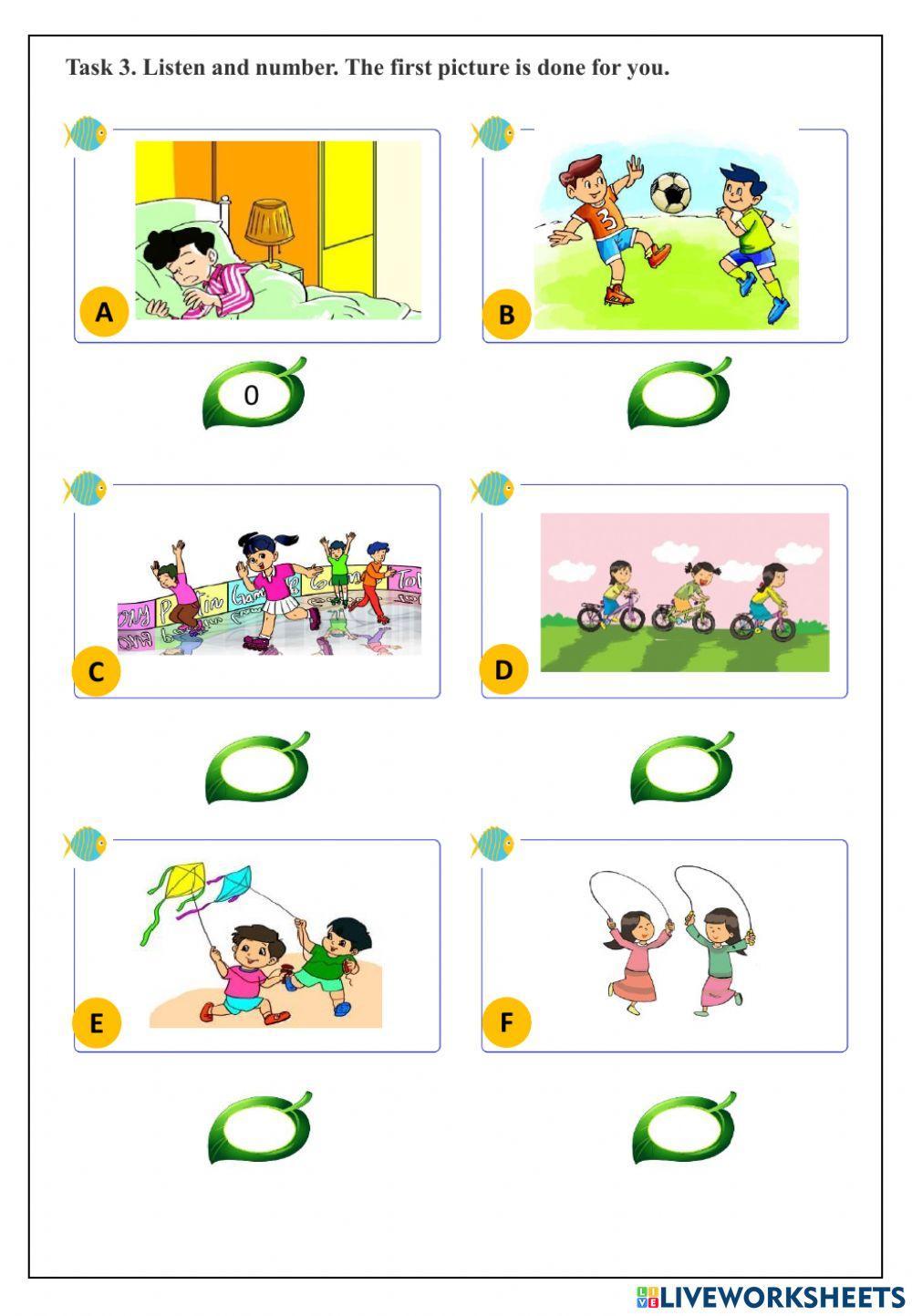 REVIEW 14 - LISTENING - GRADE 3