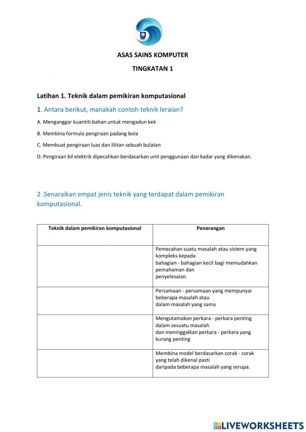 Teknik Komputasional