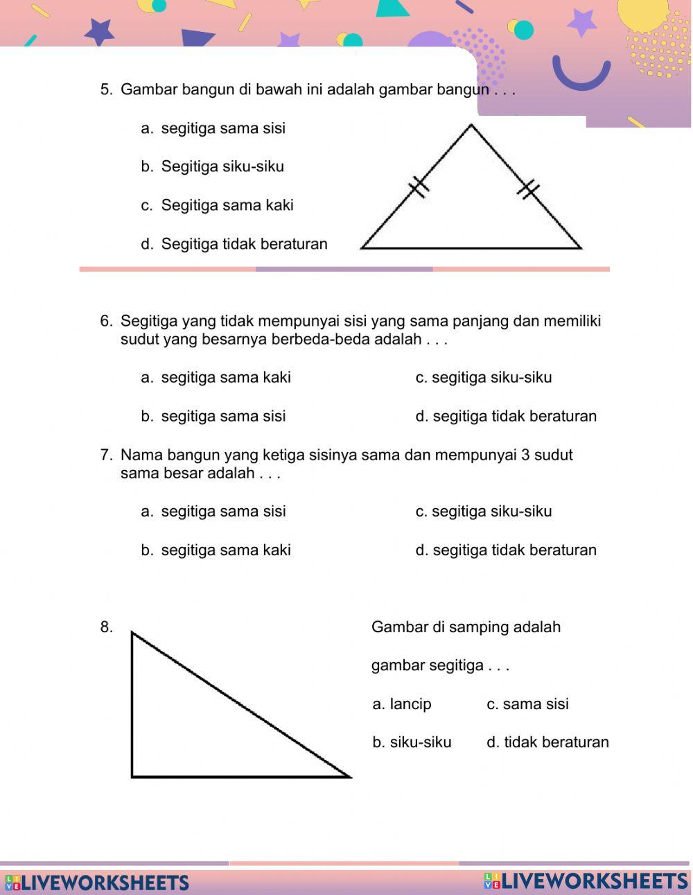 Sifat-sifat Segitiga