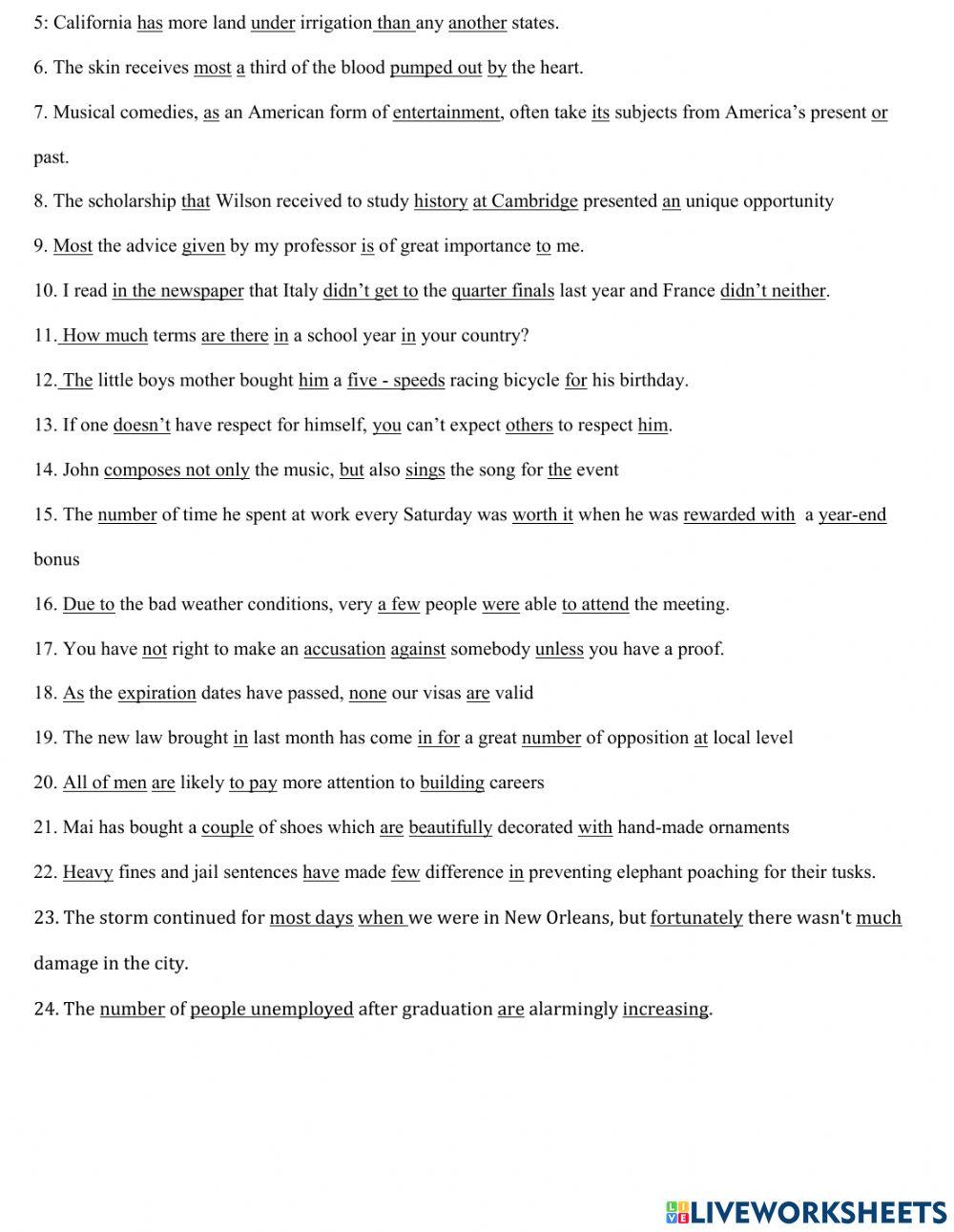 Grade 12- Quantifiers