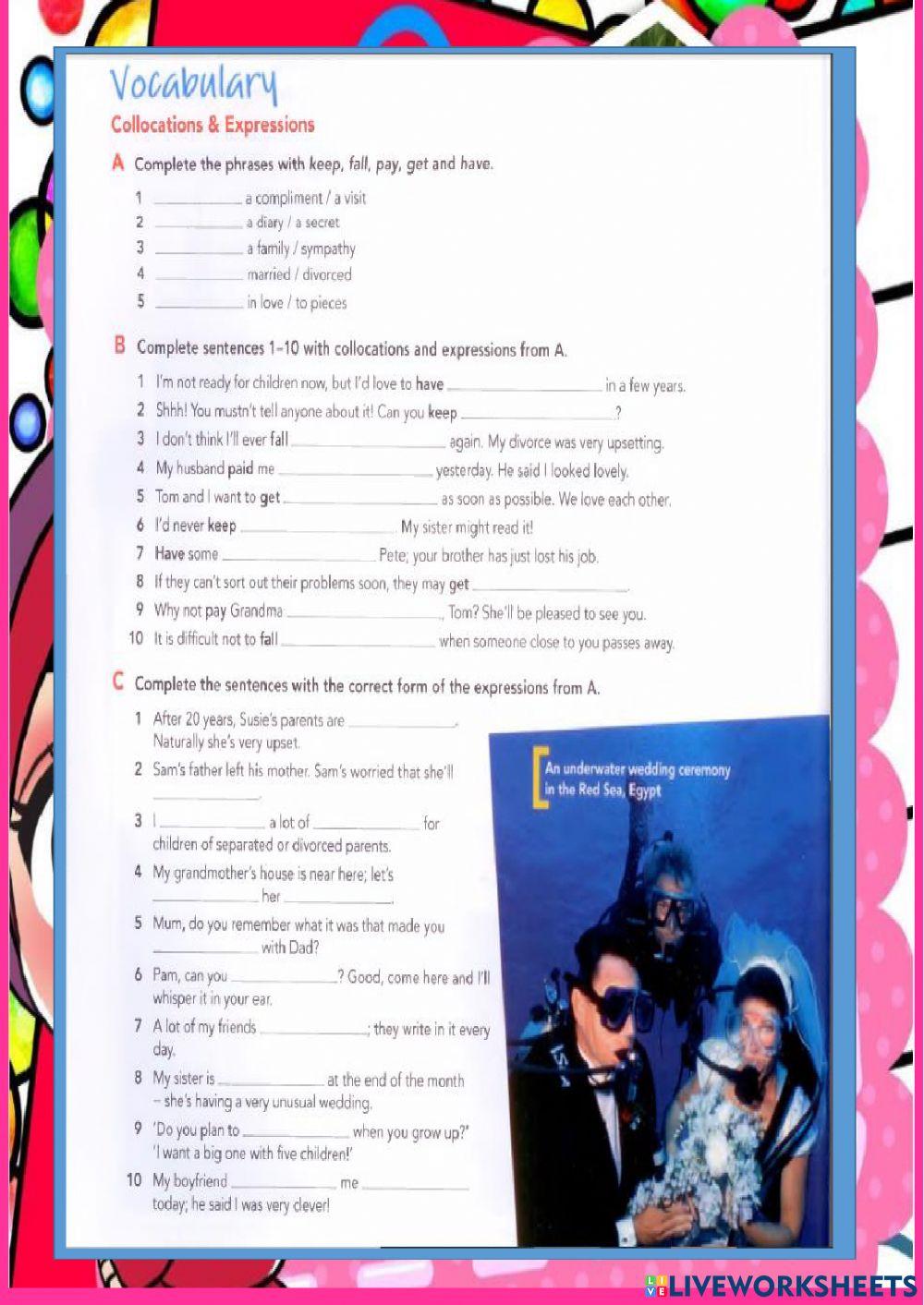 Close up unit 1 family ties vocabulary page 11