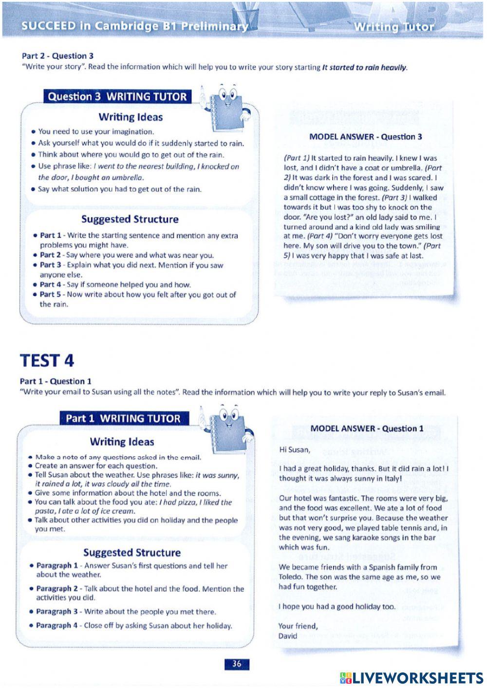 Succeed PET Writing 3-4