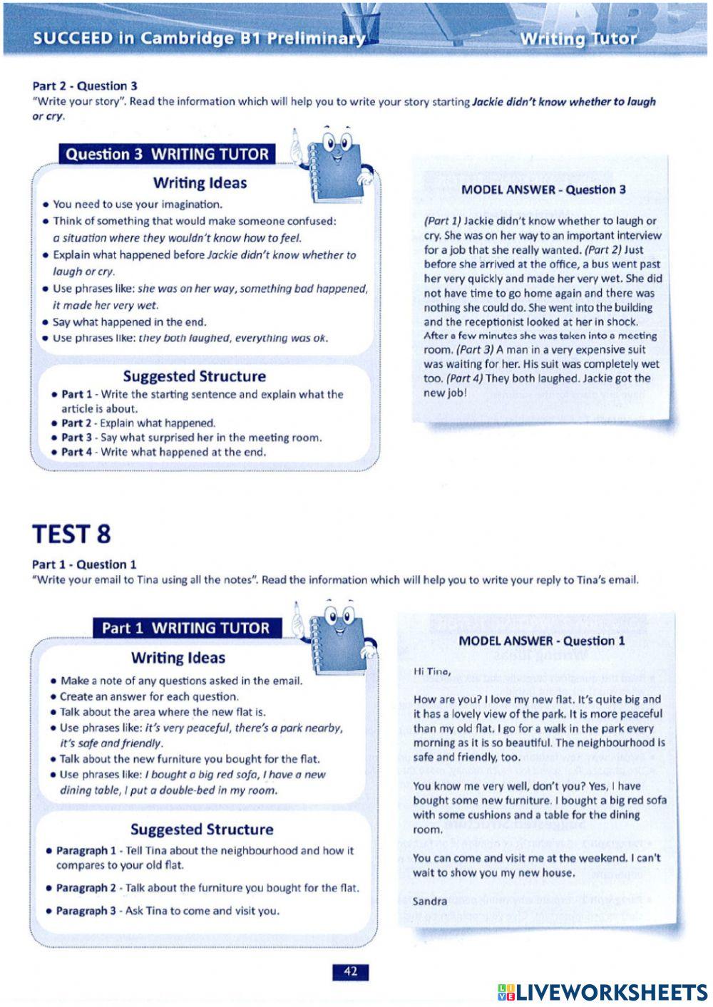 Succeed PET Writing 7-8