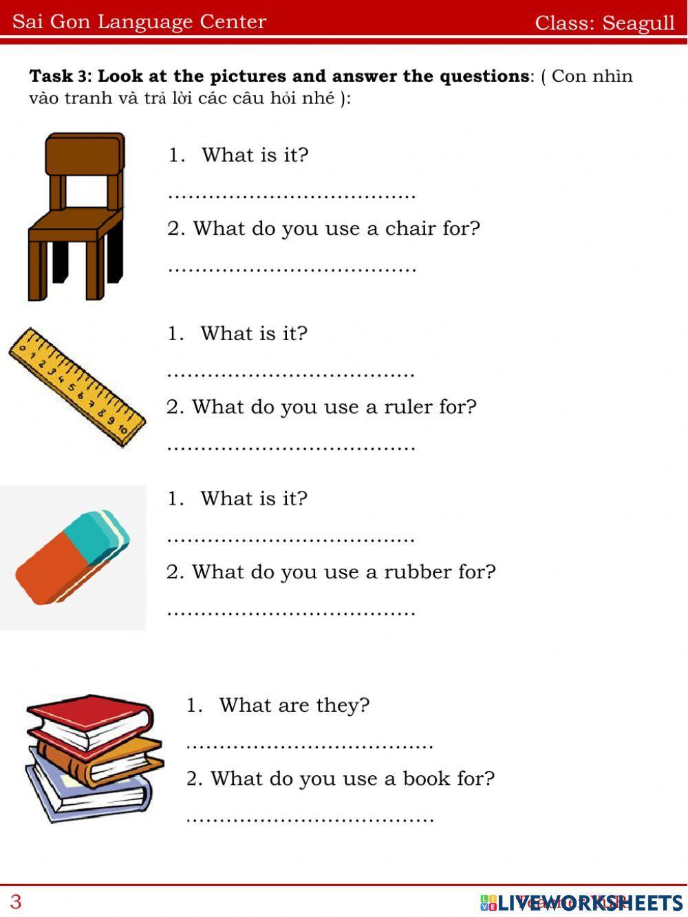 Unit 1: What's this?