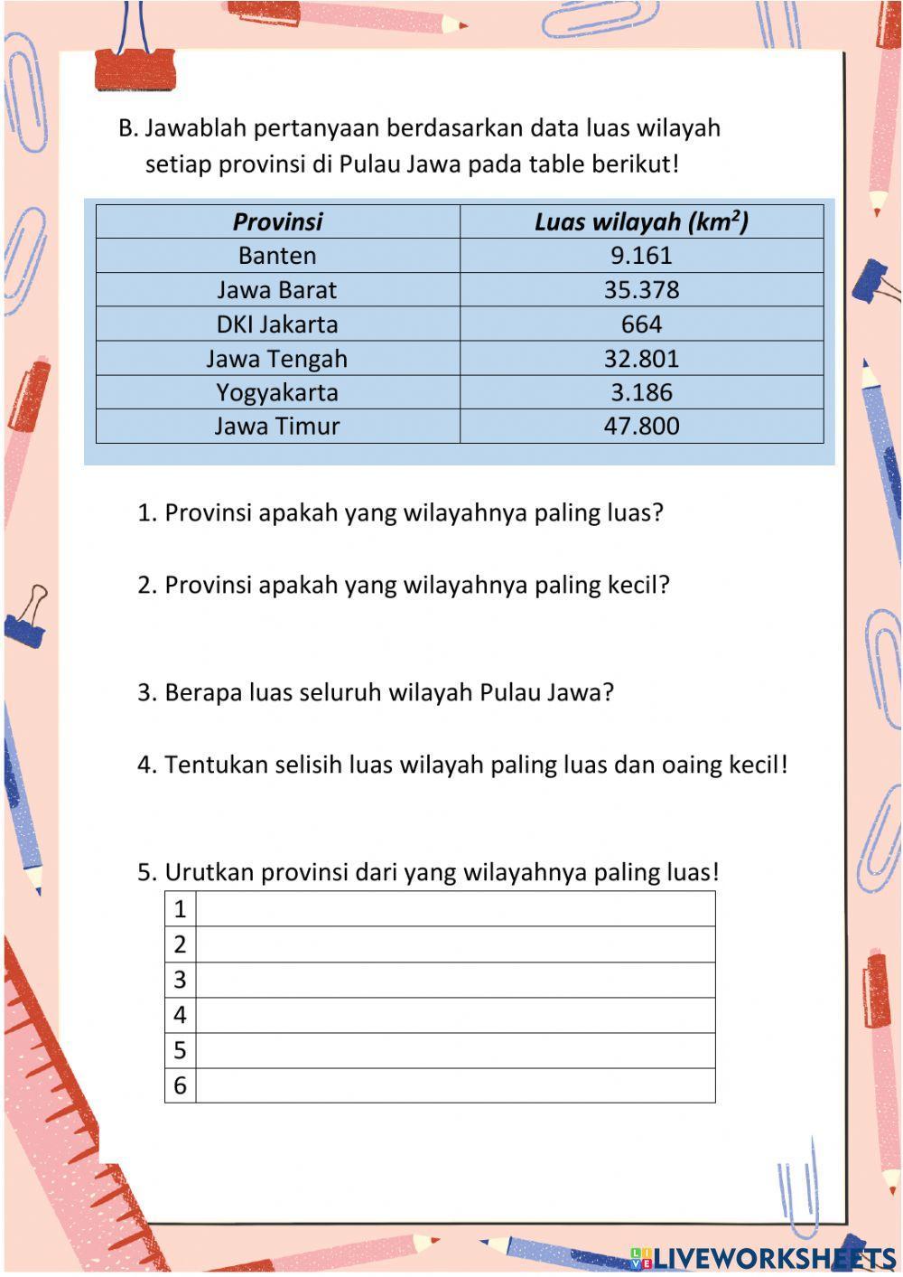Membaca dan menafsirkan data dalam bentuk tabel