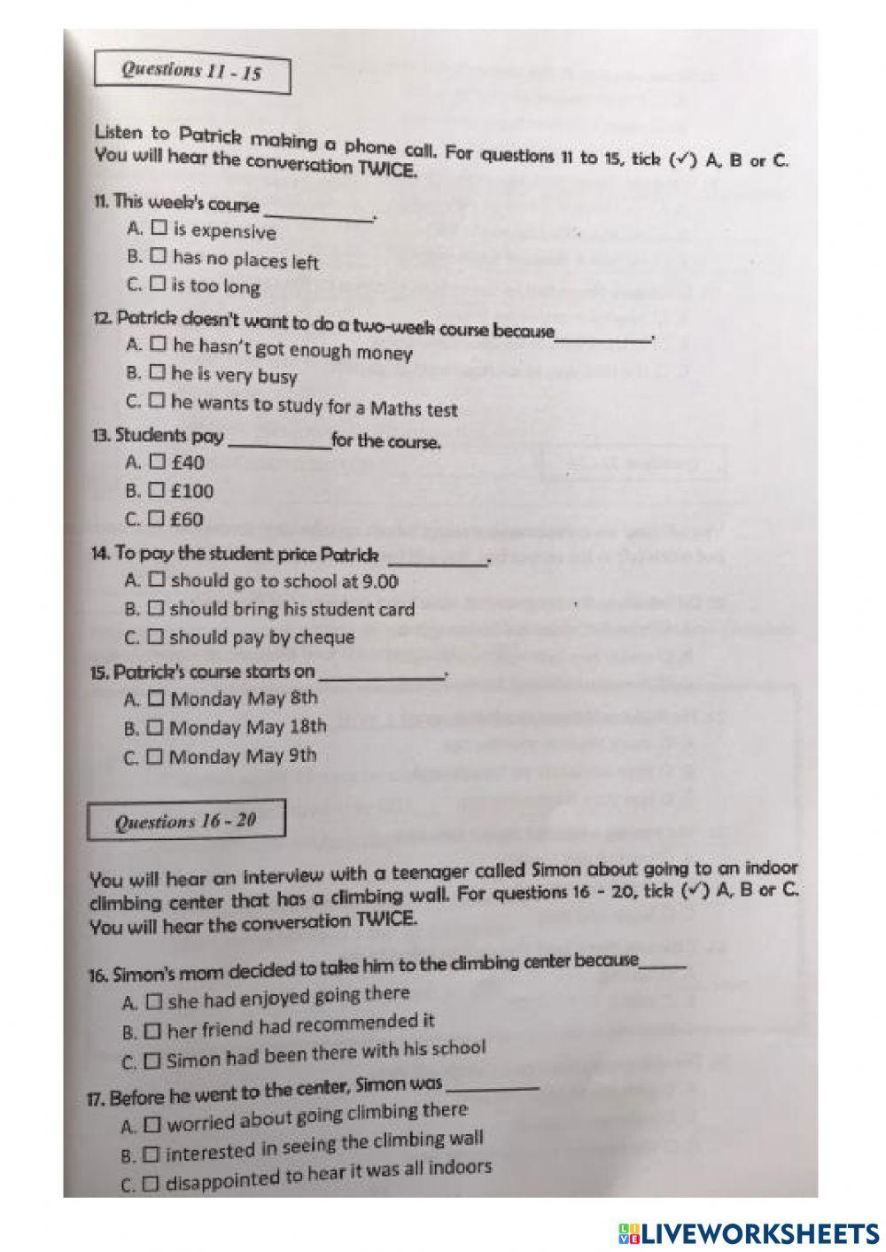 Tieng anh a2-listening-test 13