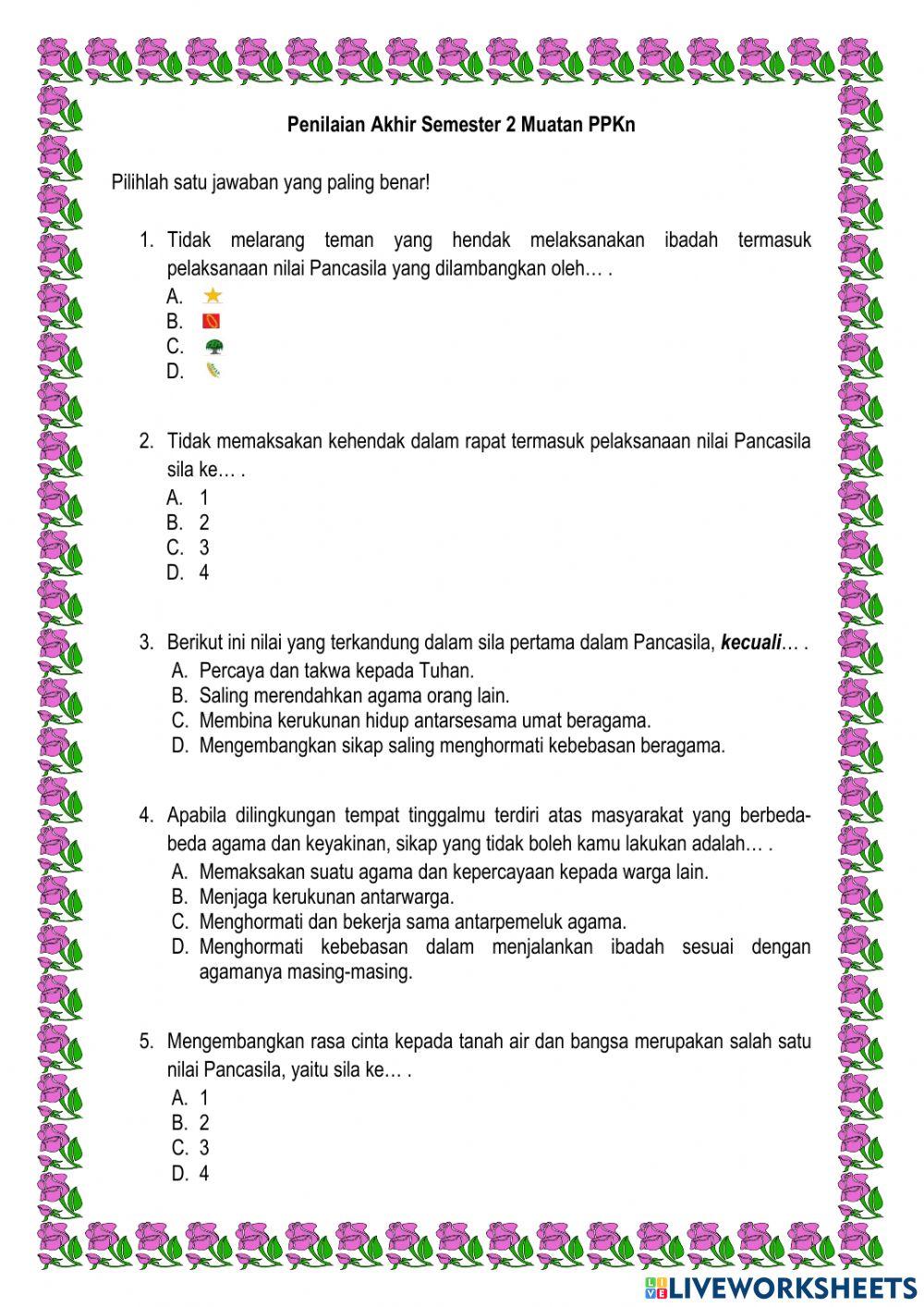 PAS 2 PKn Kelas 6 PAS 2 PKn Kelas 6