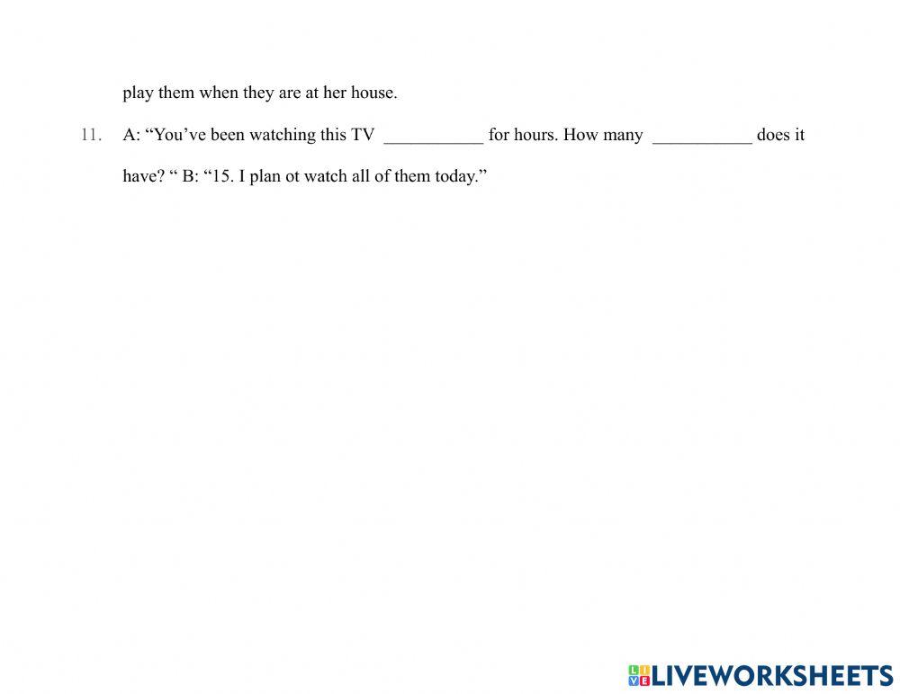 TV-Vocabulary Exercise