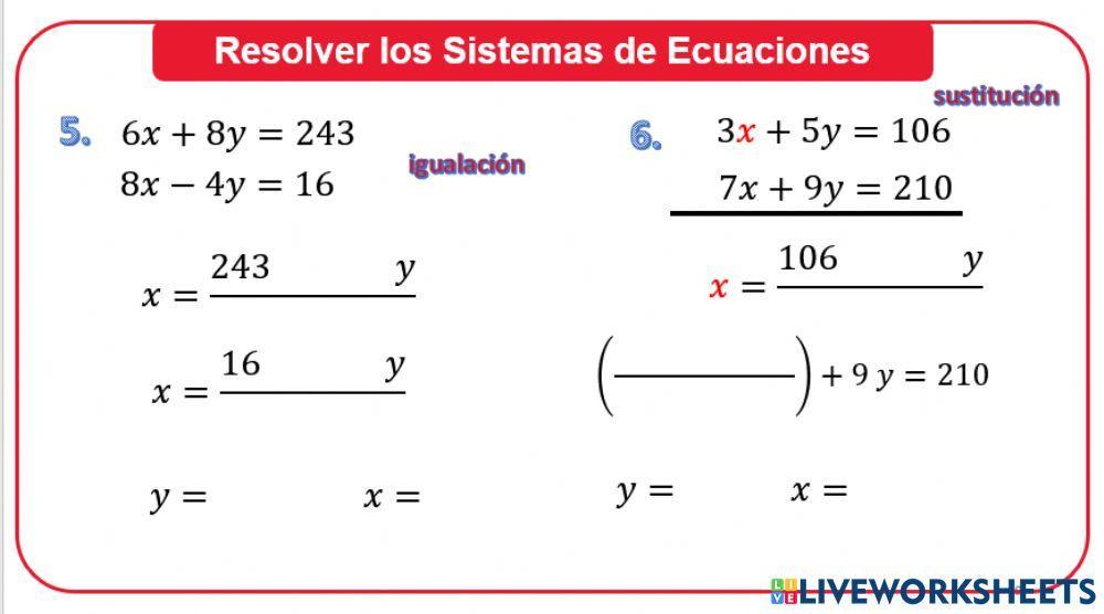 Sistemas de Ecuaciones 3
