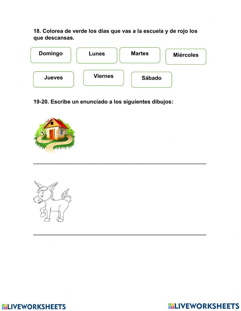 Aprendiendo a leer y escribir sumar y restar en primer grado