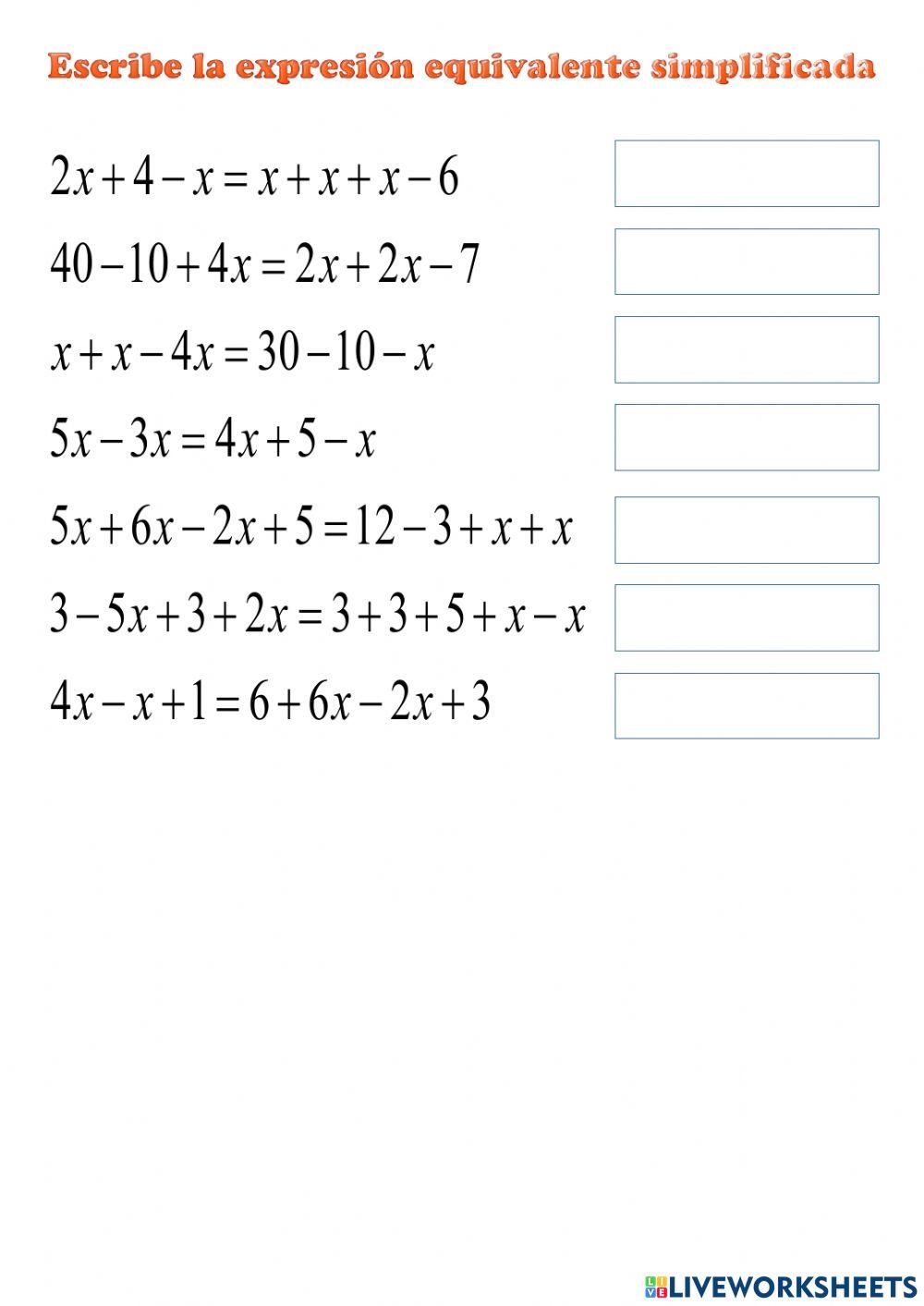 Ficha 4 algebra