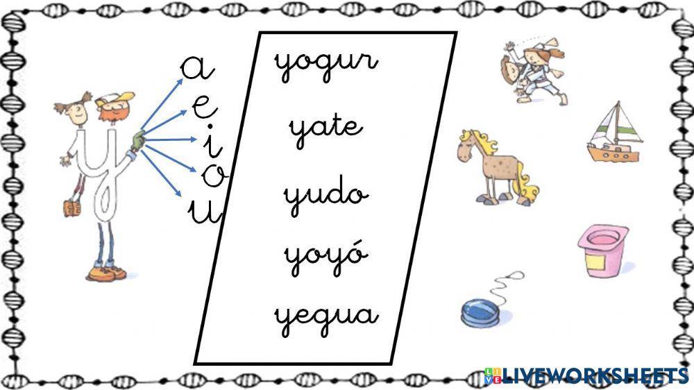 Lee y relaciona el dibujo con la palabra