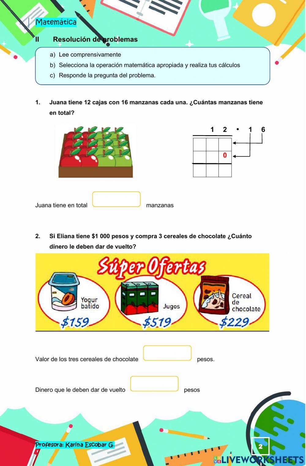 Prueba Resolución de problemas