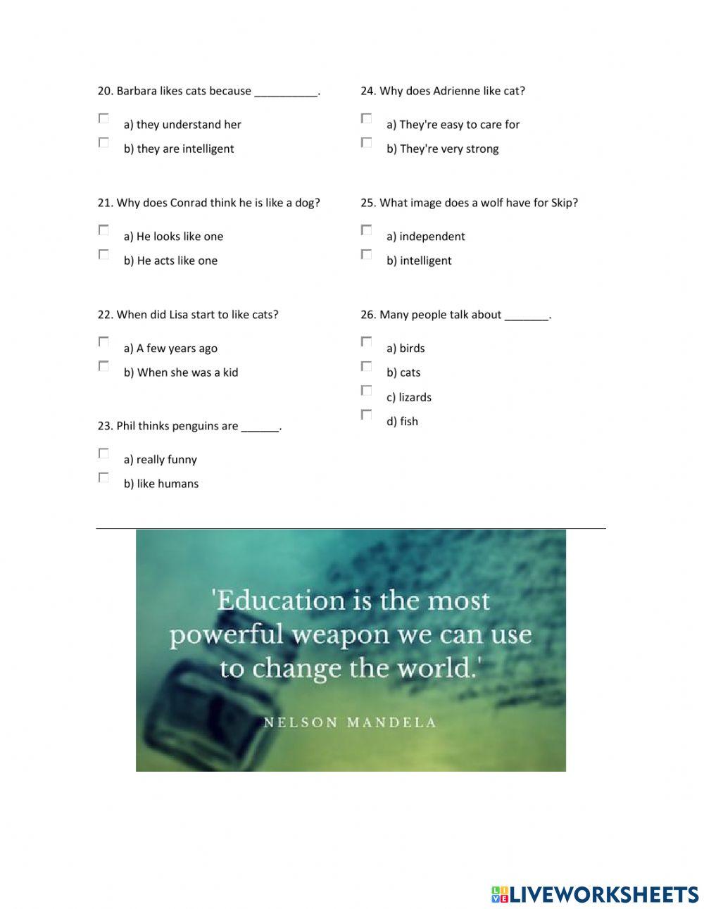 Uniguajira first partial exam english c9