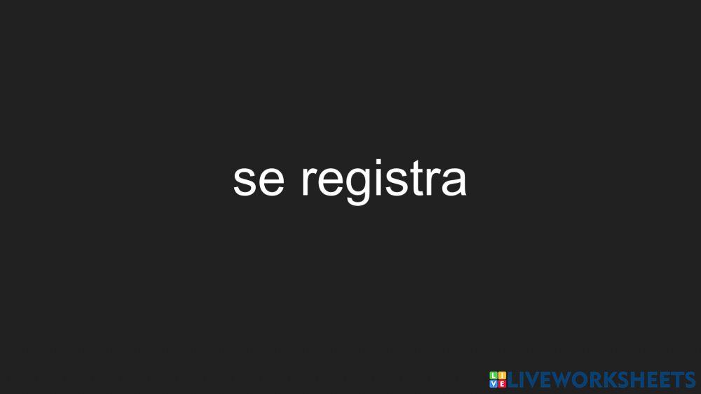 Registra si o no