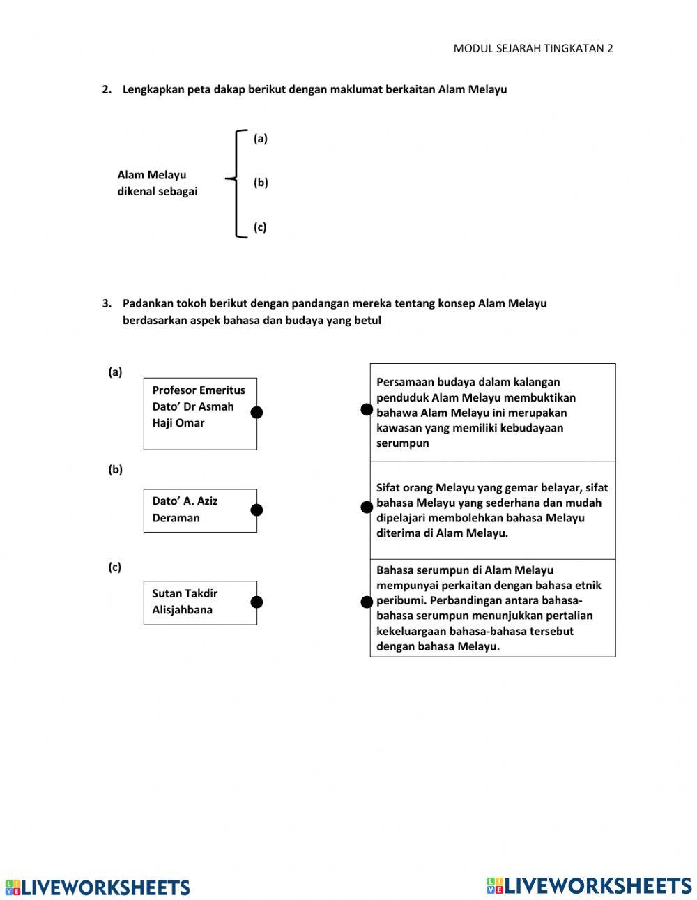 Sejarah bab 1 tingkatan 2 (1.1-1.2)