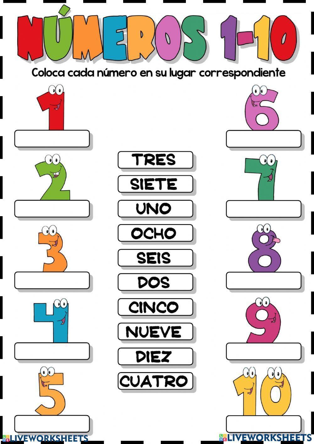 Numeros del 1 al 10 Numeros del 1 al 10