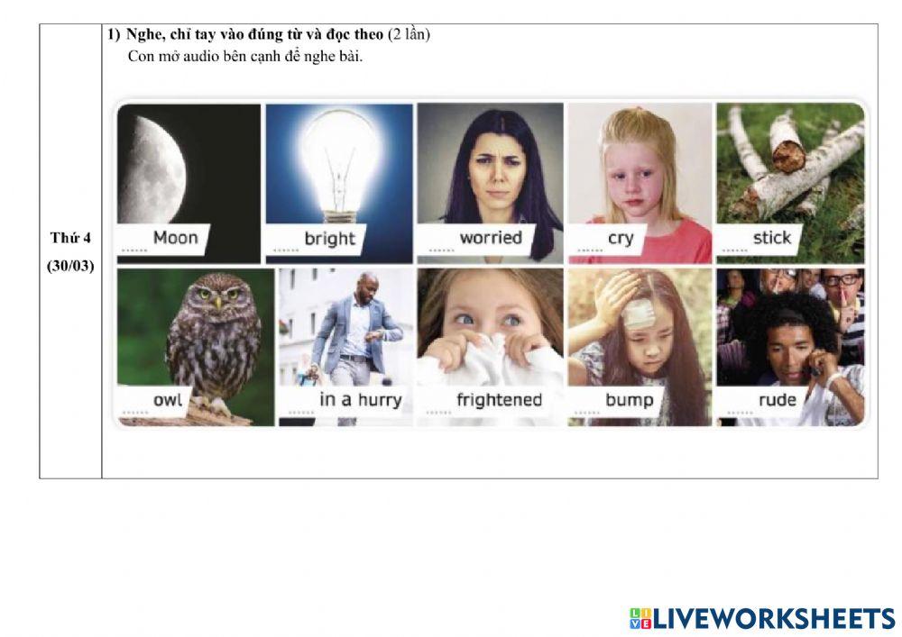 Hướng dẫn học tuần 34