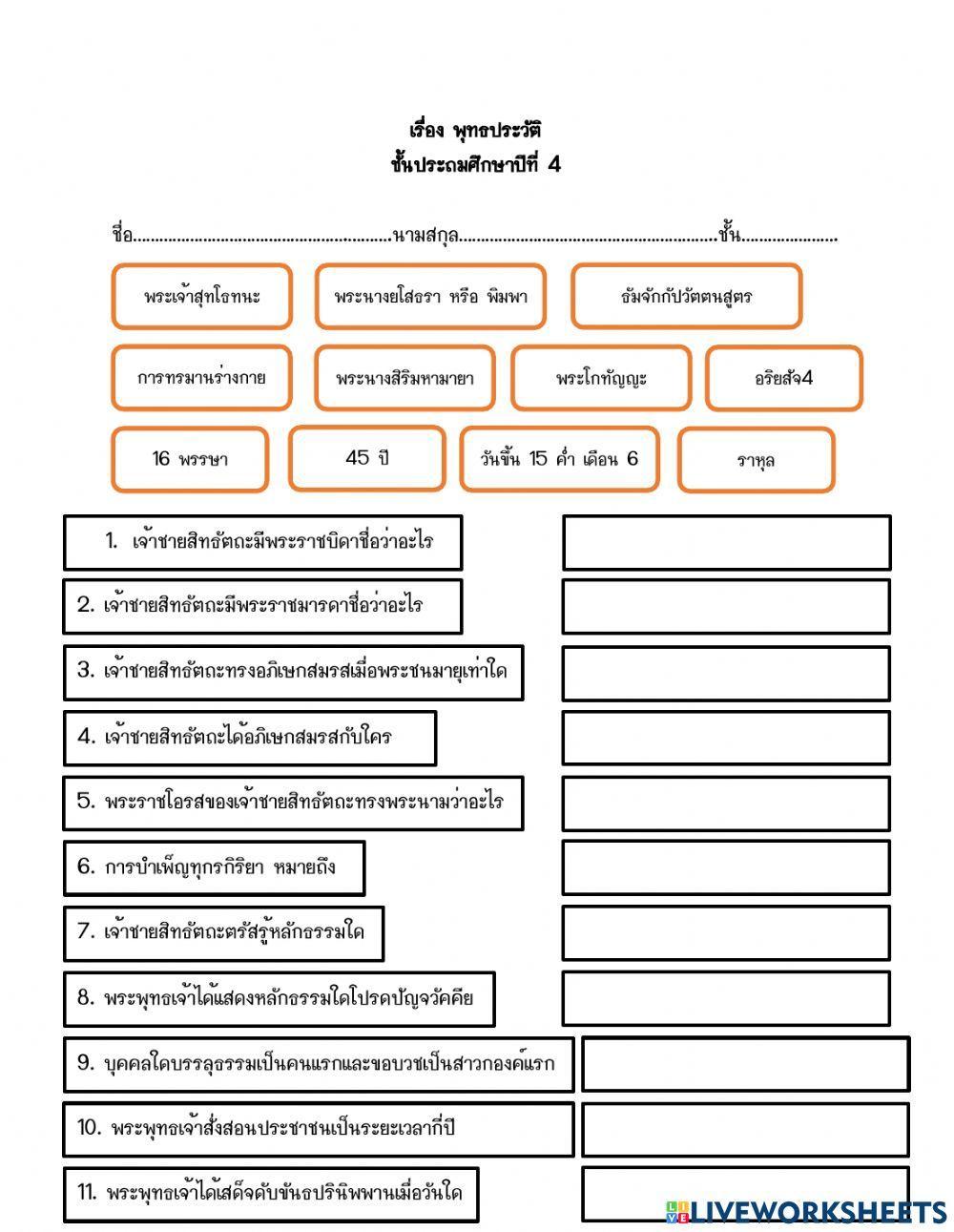 พุทธประวัติ ป4