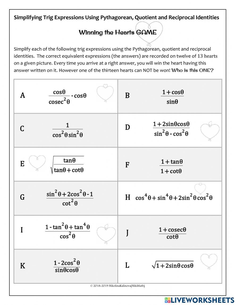 Solving trigonometric identities anitra grant live