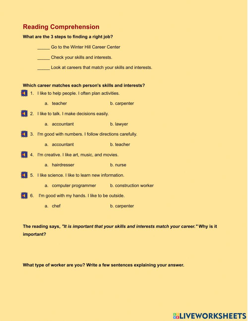 The Right Job for You