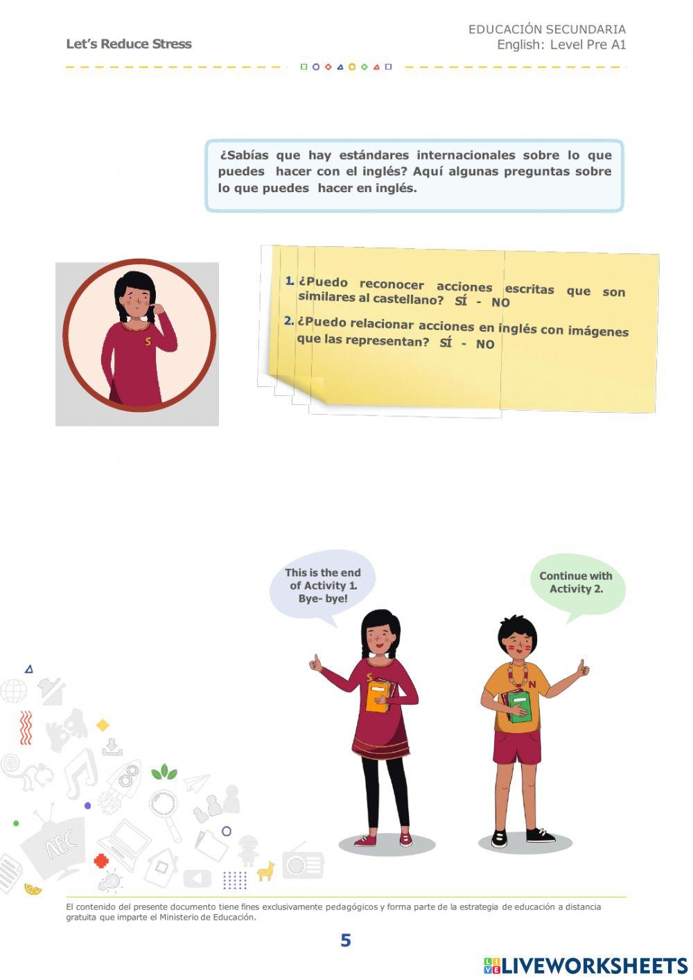 Let-s reduce stress - Activity 1