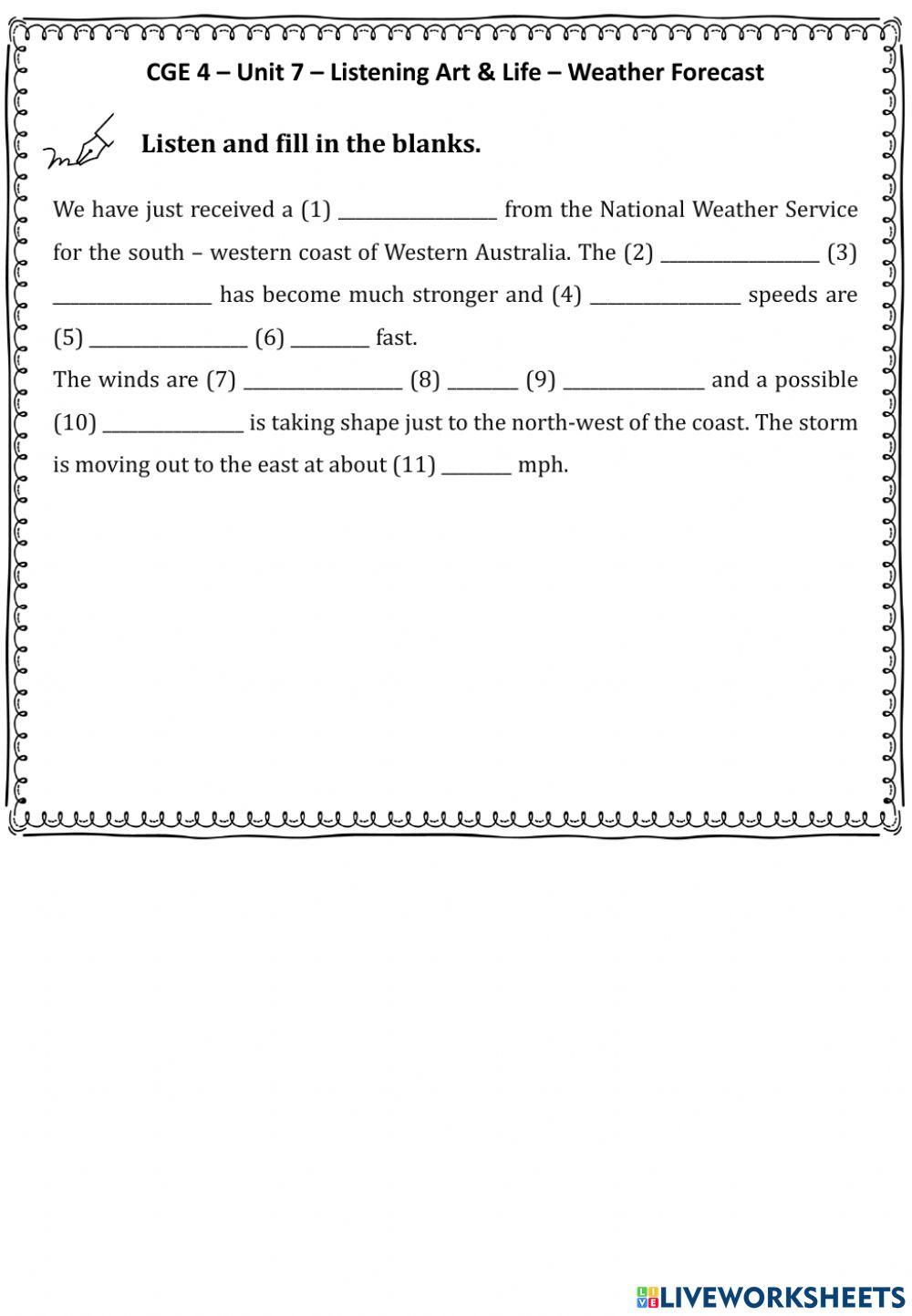 G4.U7.W1.Listening Homework