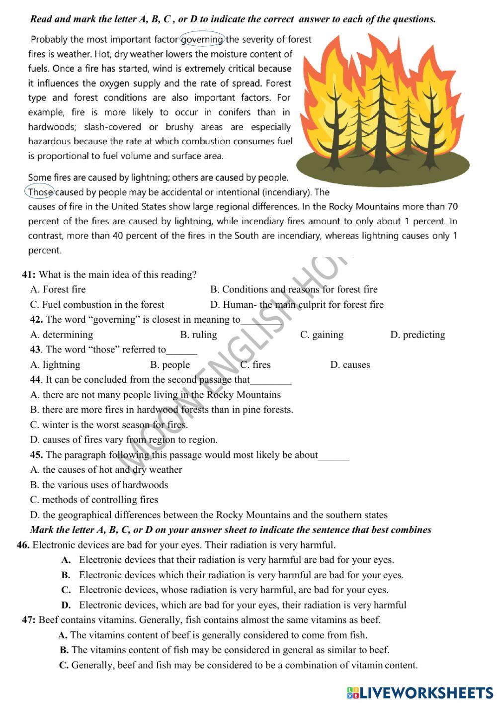 Grade 9 Sup- Test 10 (March Test)