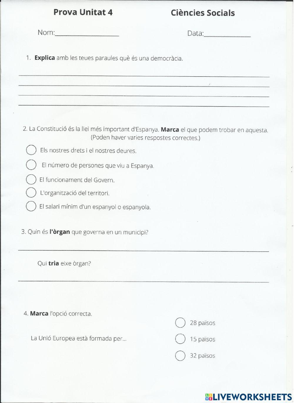 Espanya i els seus habitants.