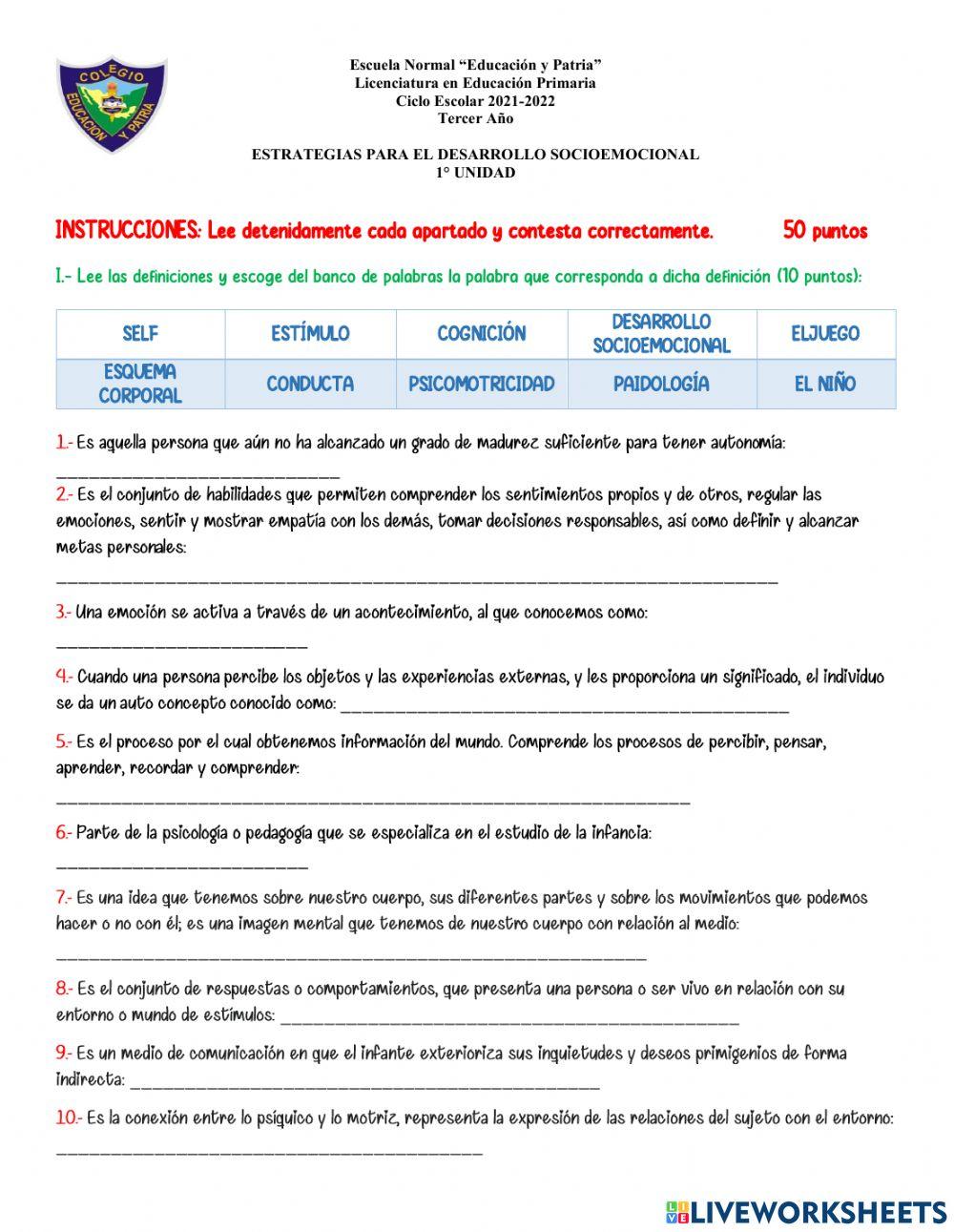 Estrategias para el desarrollo socioemocional