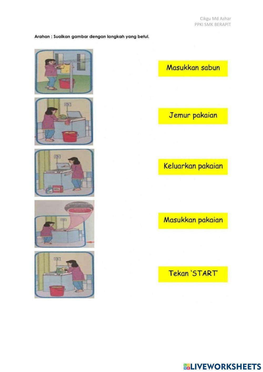 Menjaga kebersihan pakaian