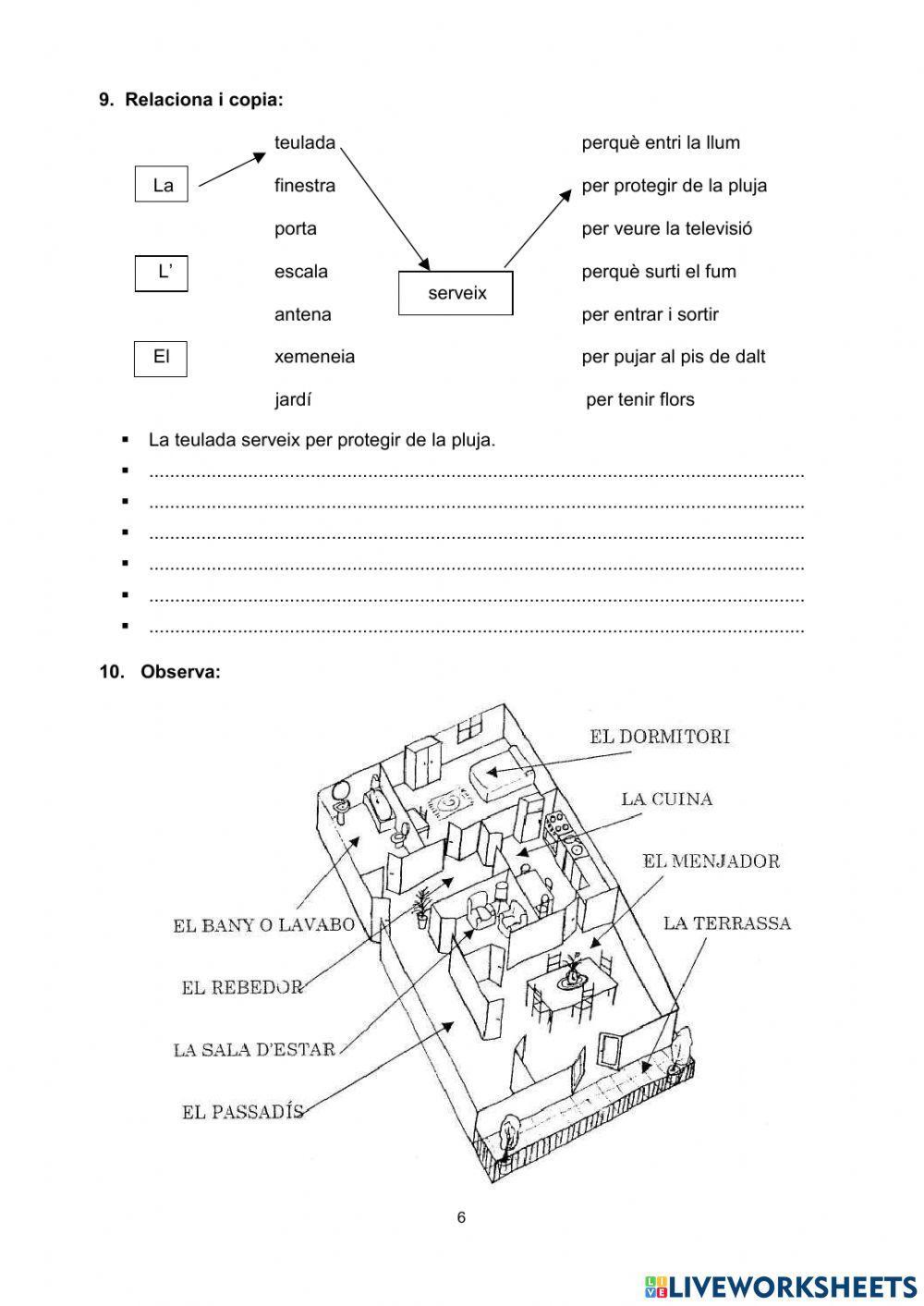 La casa.  Comencem  الدارُ