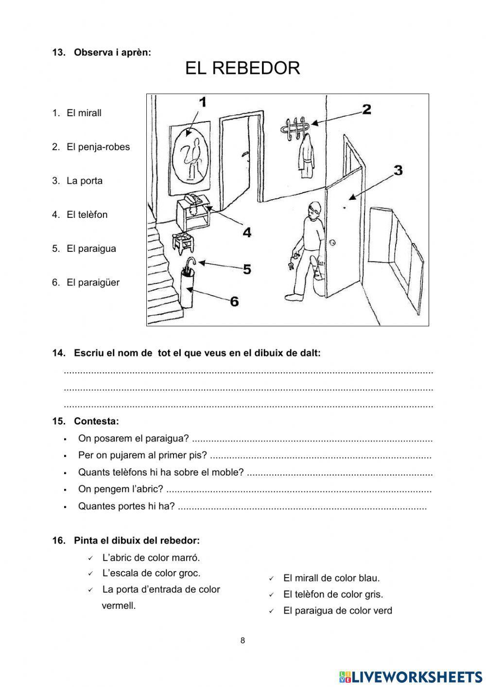 La casa.  Comencem  الدارُ