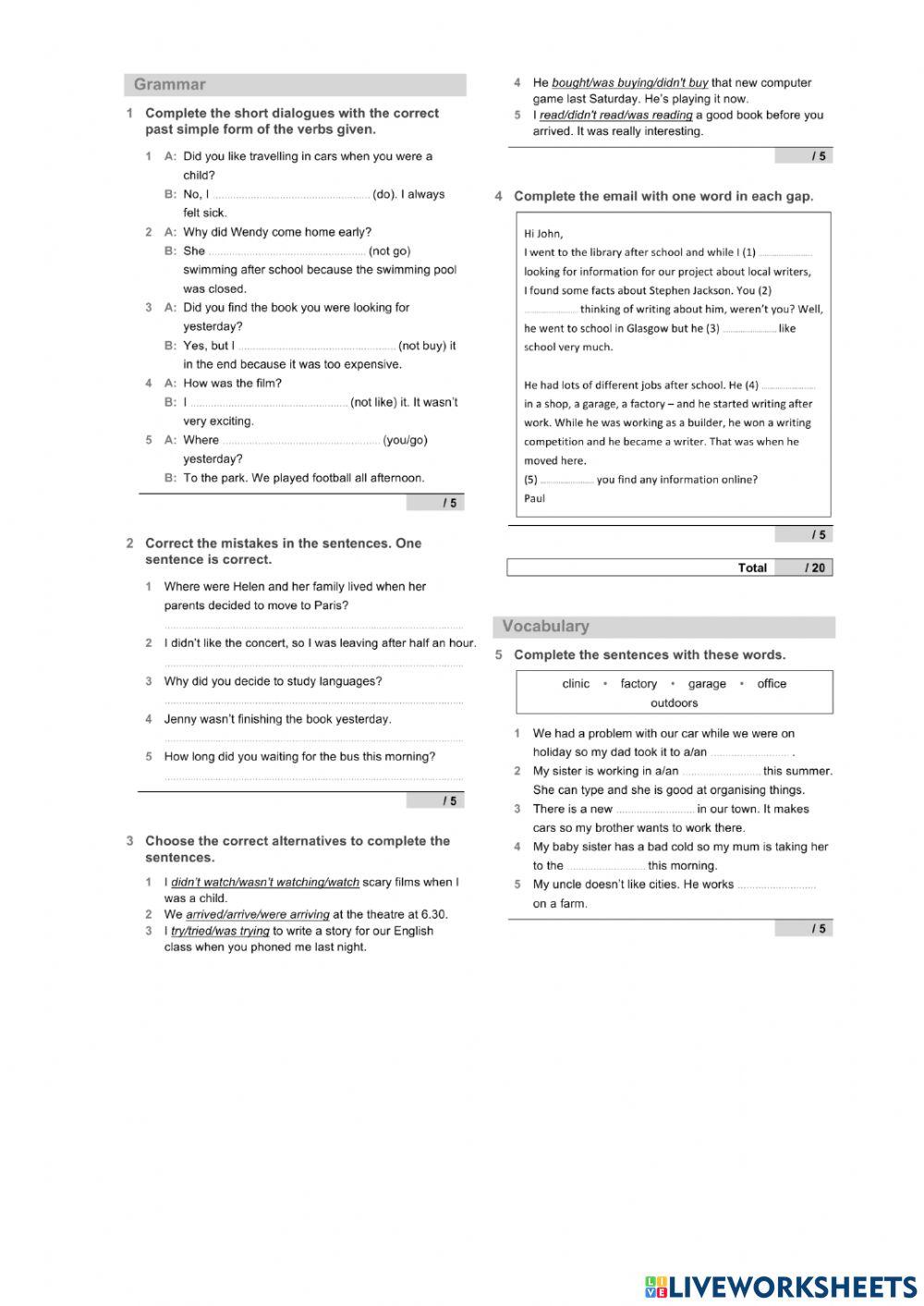 Grade 6- test 2- unit 5