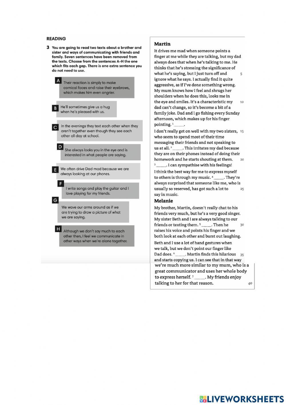 Listening & reading practice B1