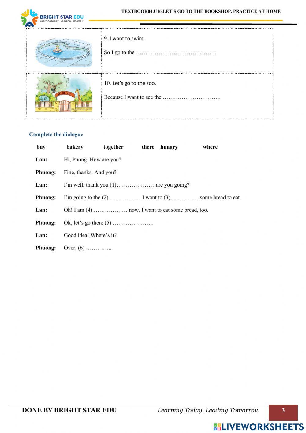 (Grade04).U16.Let's go to the bookshop .Practice at home