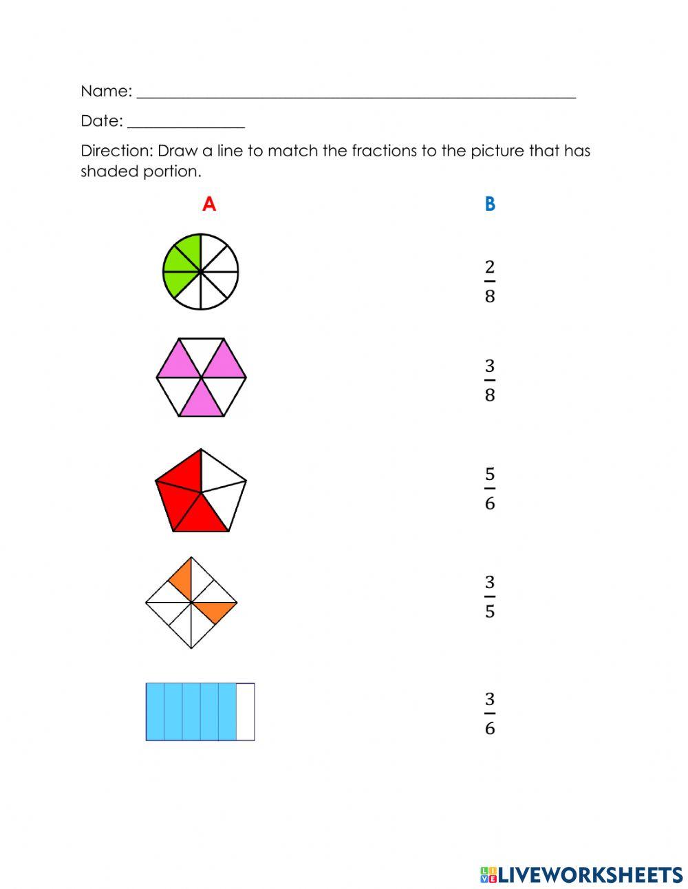1967952 | Fraction | Miljolyn Ricamata | LiveWorksheets