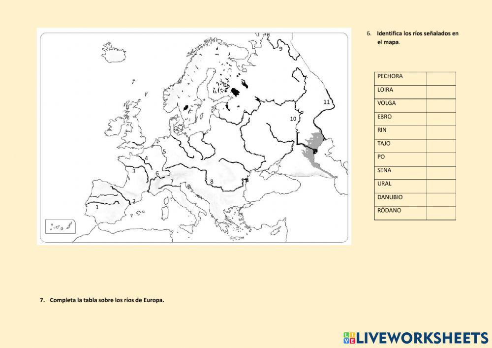El relieve de europa