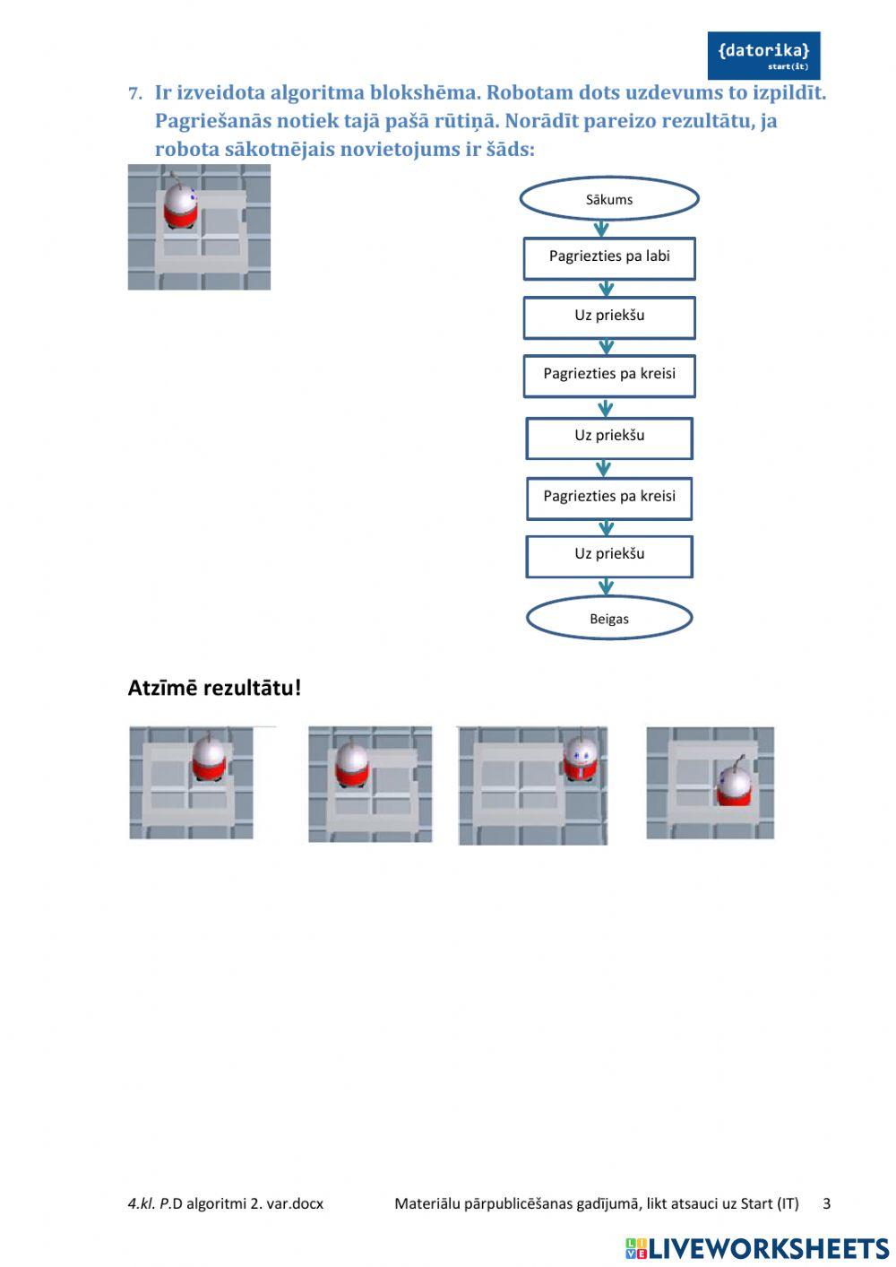 Algoritmi. pārbaudes darba 2. variants
