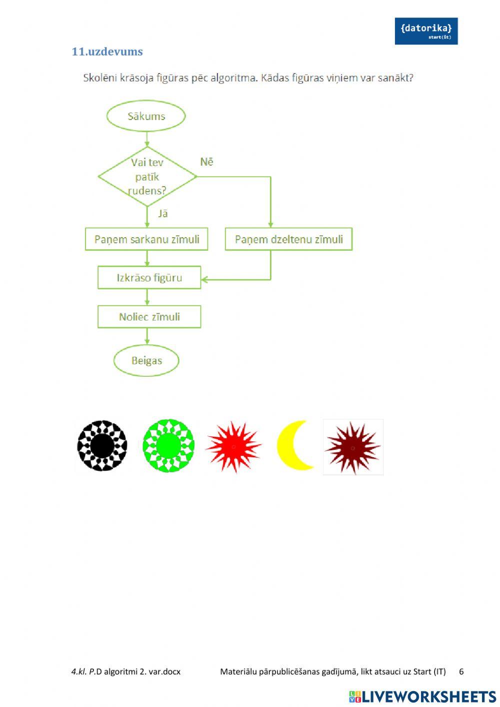 Algoritmi. pārbaudes darba 2. variants