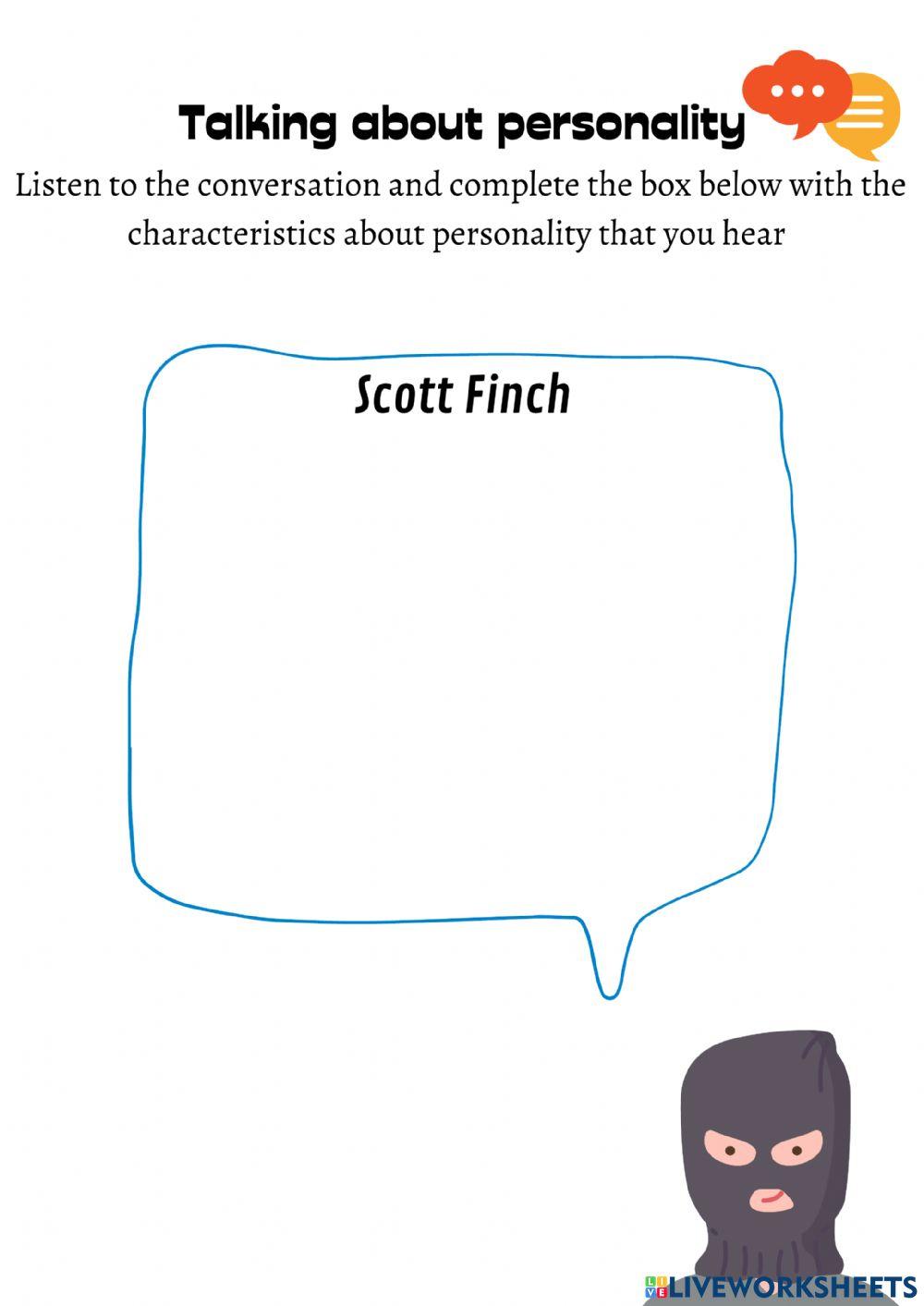 Talking about personality