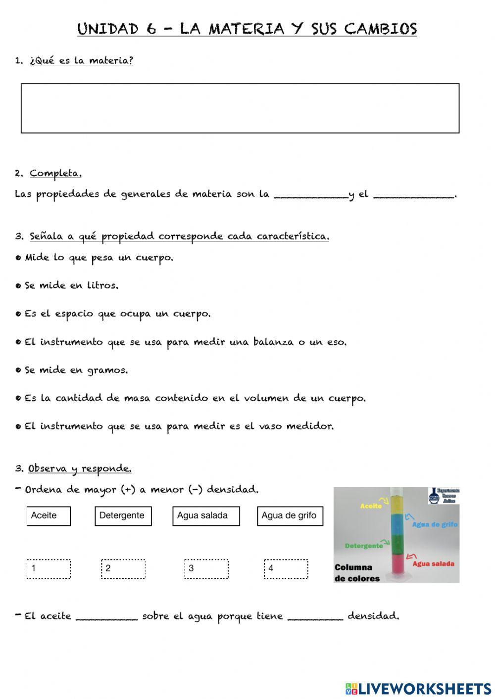 La materia y sus cambios (1)