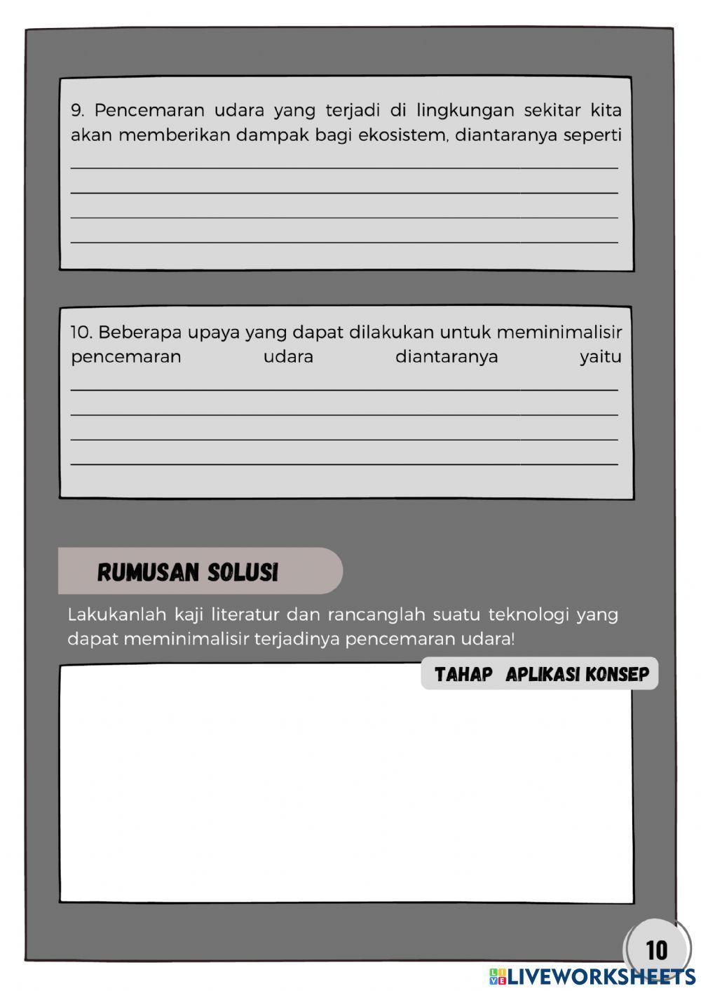 E-LKPD 7.3.8.3 Pencemaran Udara