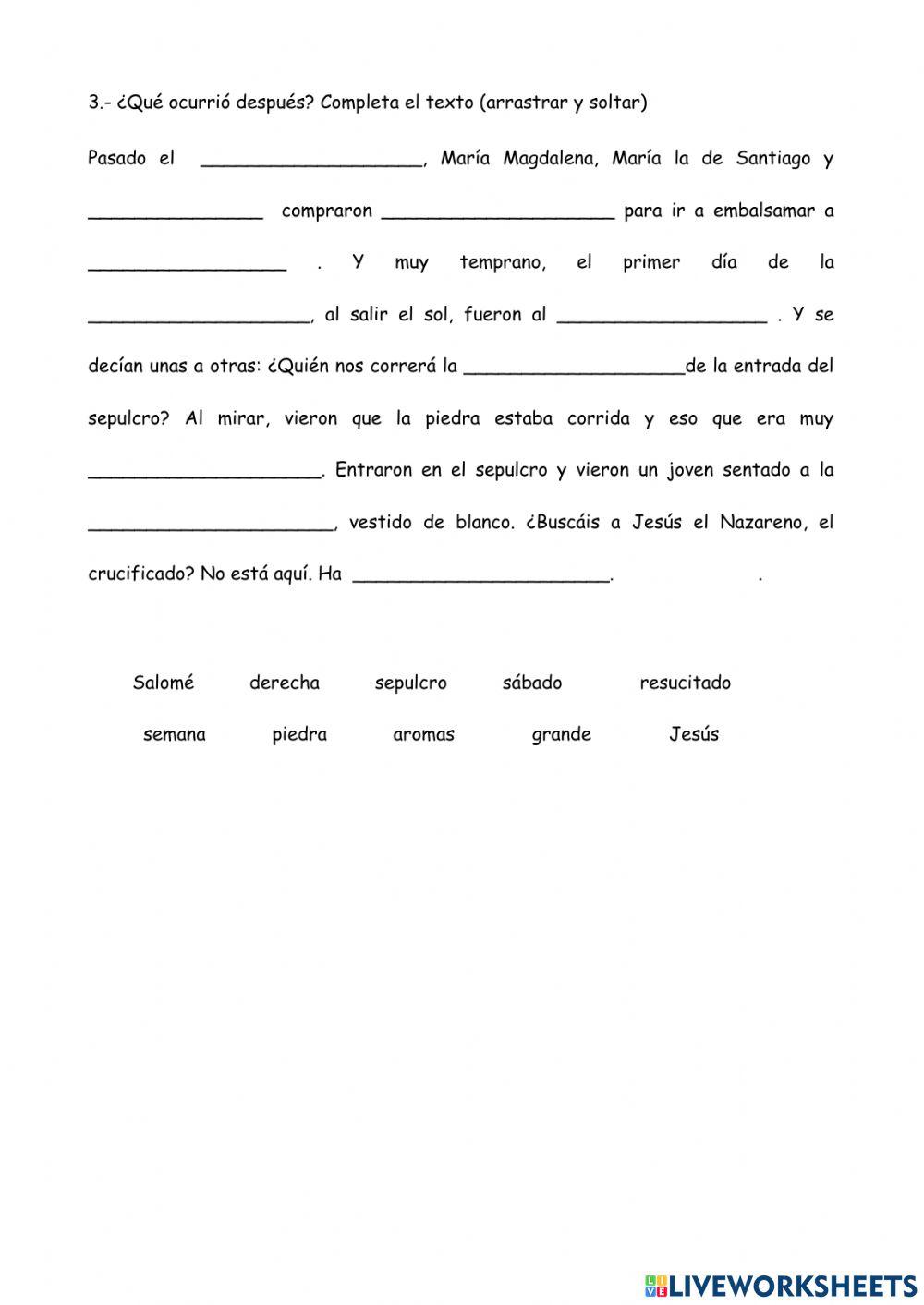 Pasión y Muerte. Tercer ciclo