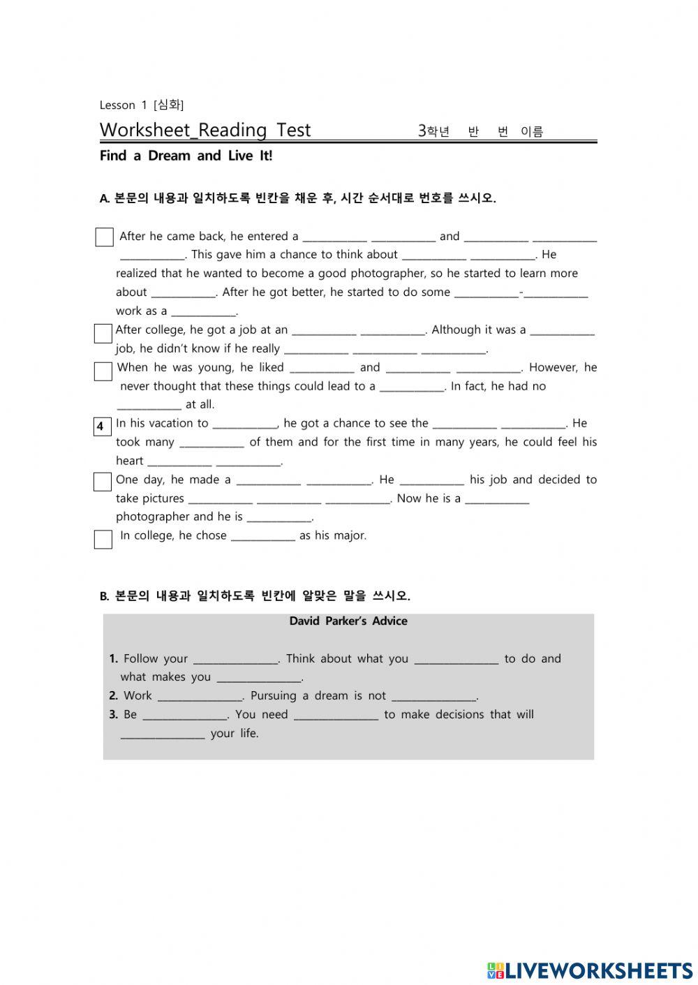 3 1 worksheet reading online exercise for live worksheets
