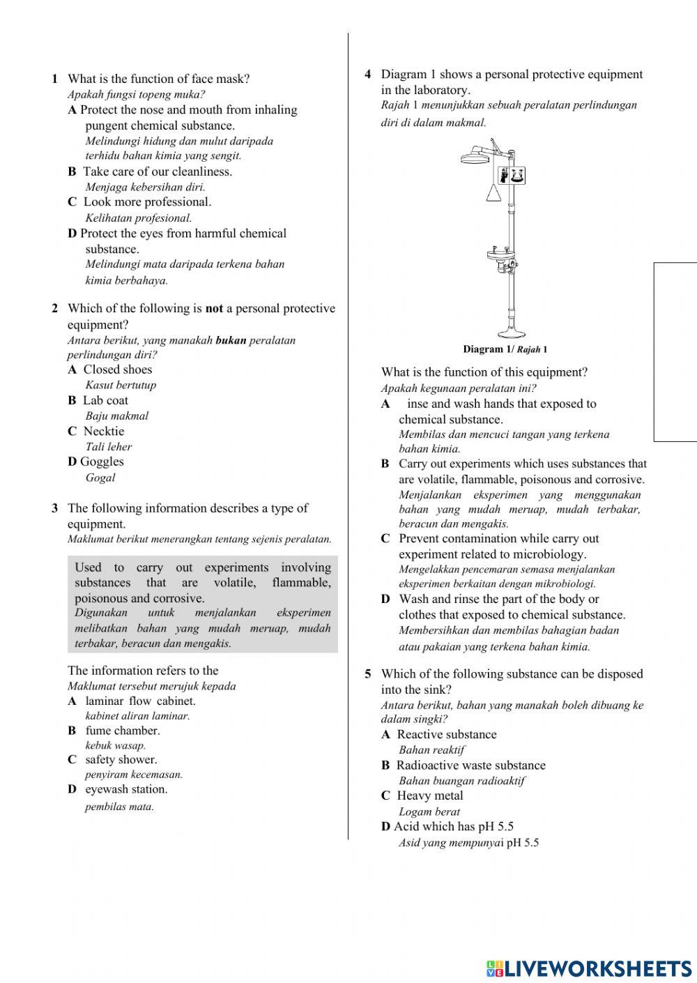 Sains tingkatan 4 bab 1