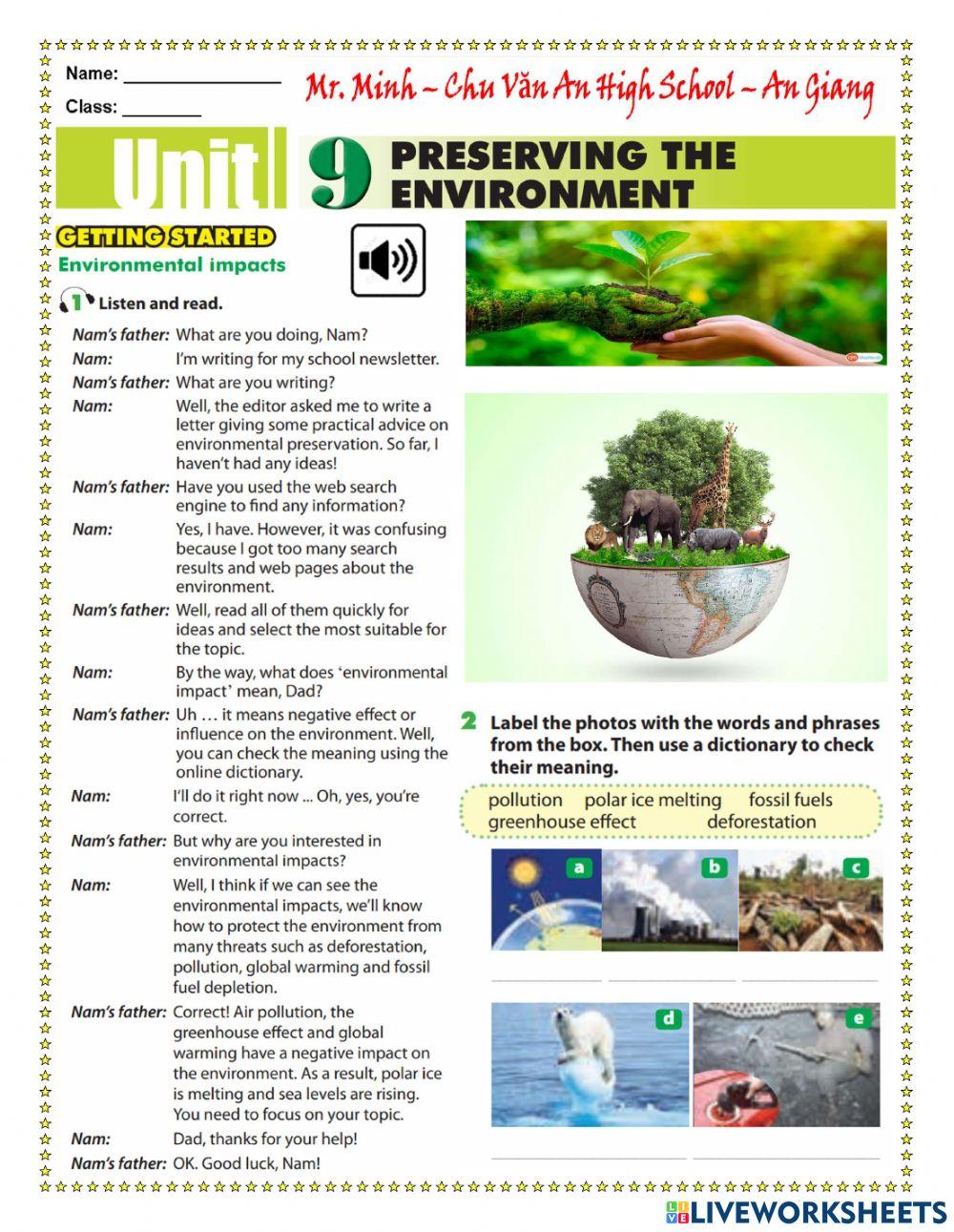 English 10 - Unit 9 - Getting Started and Language